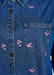 Denimskjorta med broderade jordgubbar, Blå, Packshot image number 2
