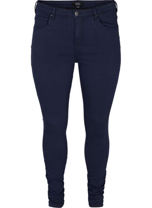 Super slim Amy jeans med hög midja, Night Sky, Packshot image number 0
