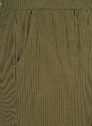 Ribbade shorts med fickor, Olivie Night, Packshot image number 2
