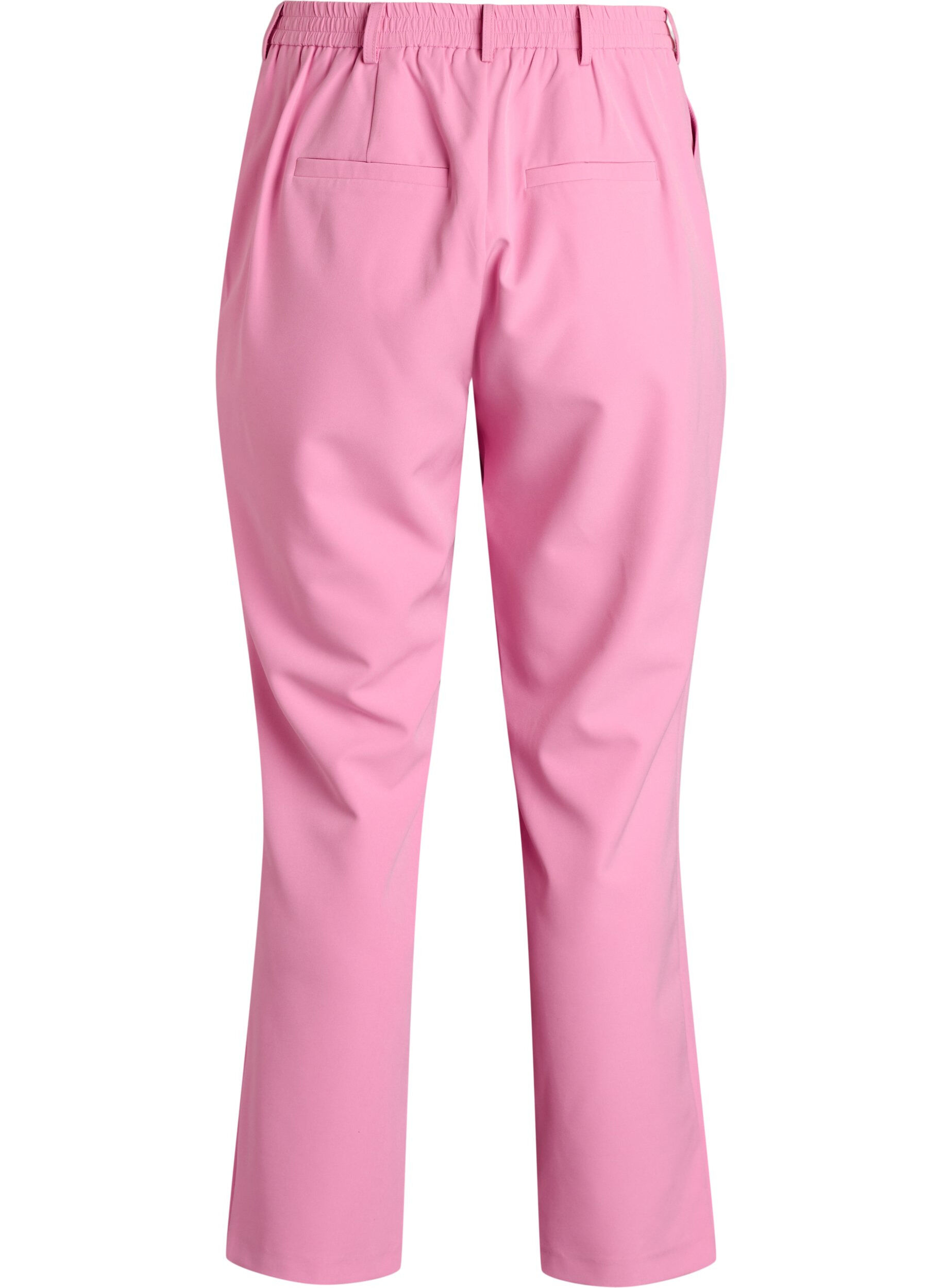 ZizziByxor med fickor och raka ben, Rosa, Packshot image number 1