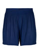 Shorts i viskos med hög midja, Medieval Blue, Packshot image number 0