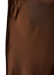 Midikjol i satin med spetskant, Brun, Packshot image number 2