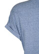 Melerad t-shirt med korta &auml;rmar, Bl&aring;, Packshot image number 3