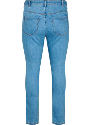 Amy jeans med hög midja och super slim fit, Light Blue, Packshot image number 1
