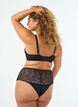 Spets-BH med vadderade kupor, Svart, Model image number 2