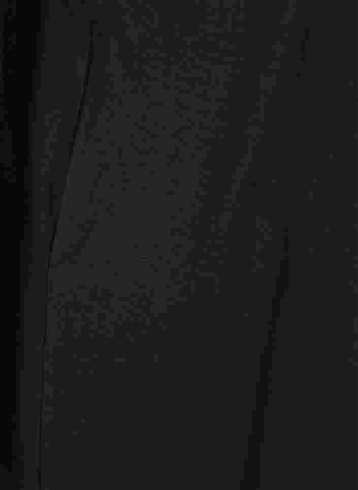 Bomullsklänning med 3/4 ärmar och fickor, Black, Packshot image number 3