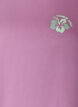 T-shirt i ekologisk bomull med tryck p&aring; ryggen, Rosa, Packshot image number 2