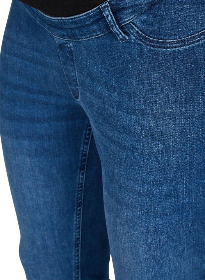 Amy gravidjeans, Blue denim, Packshot image number 2