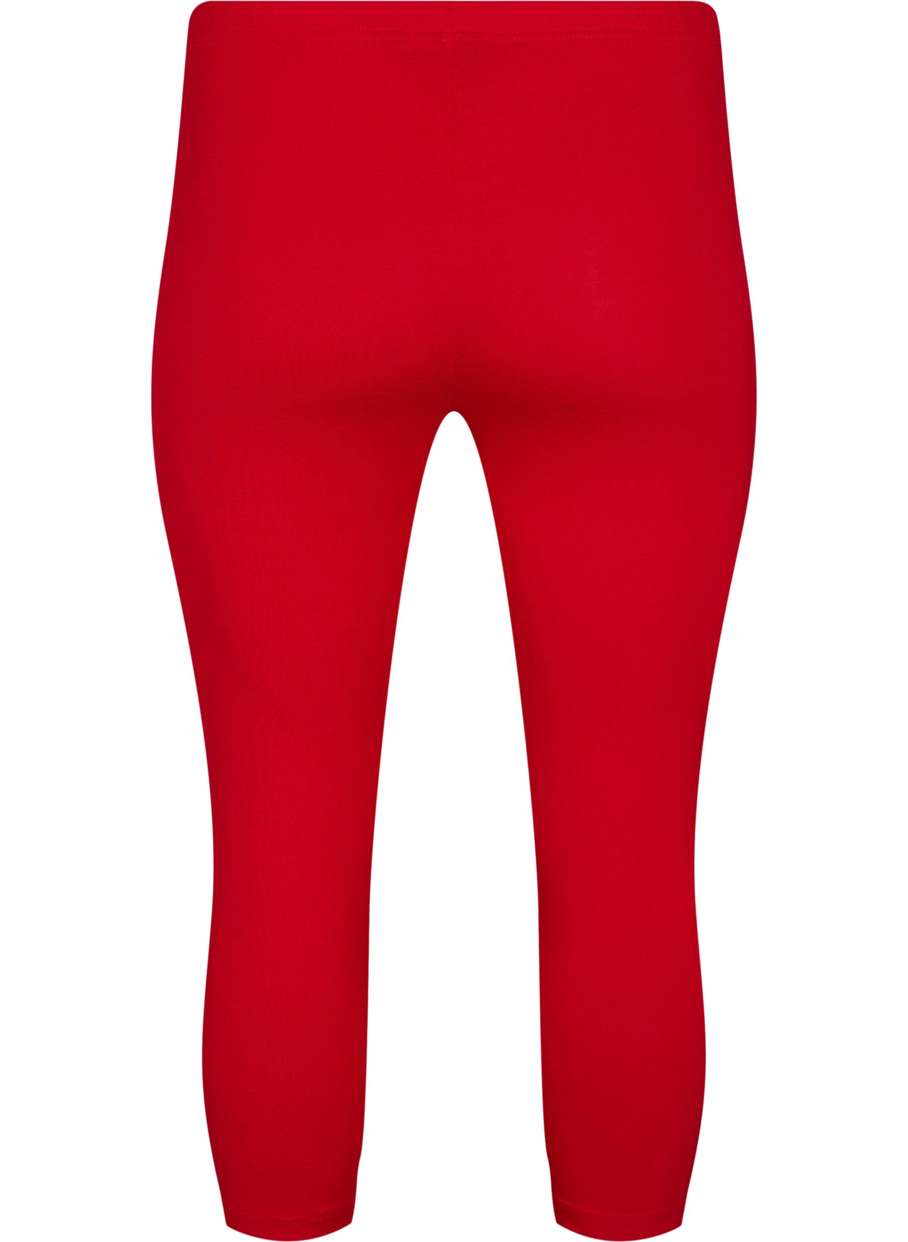 Zizzi3/4 bas-leggings, R&ouml;d, Packshot image number 1