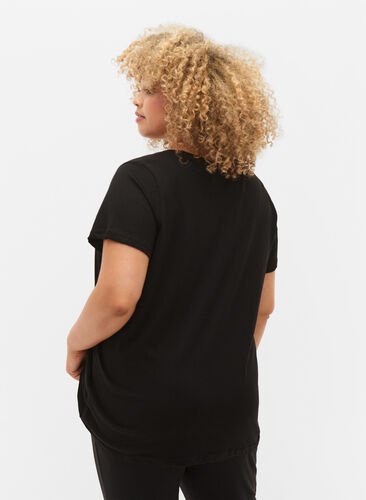  T-shirt till träning med print, Black w. Bad Ass, Model image number 1
