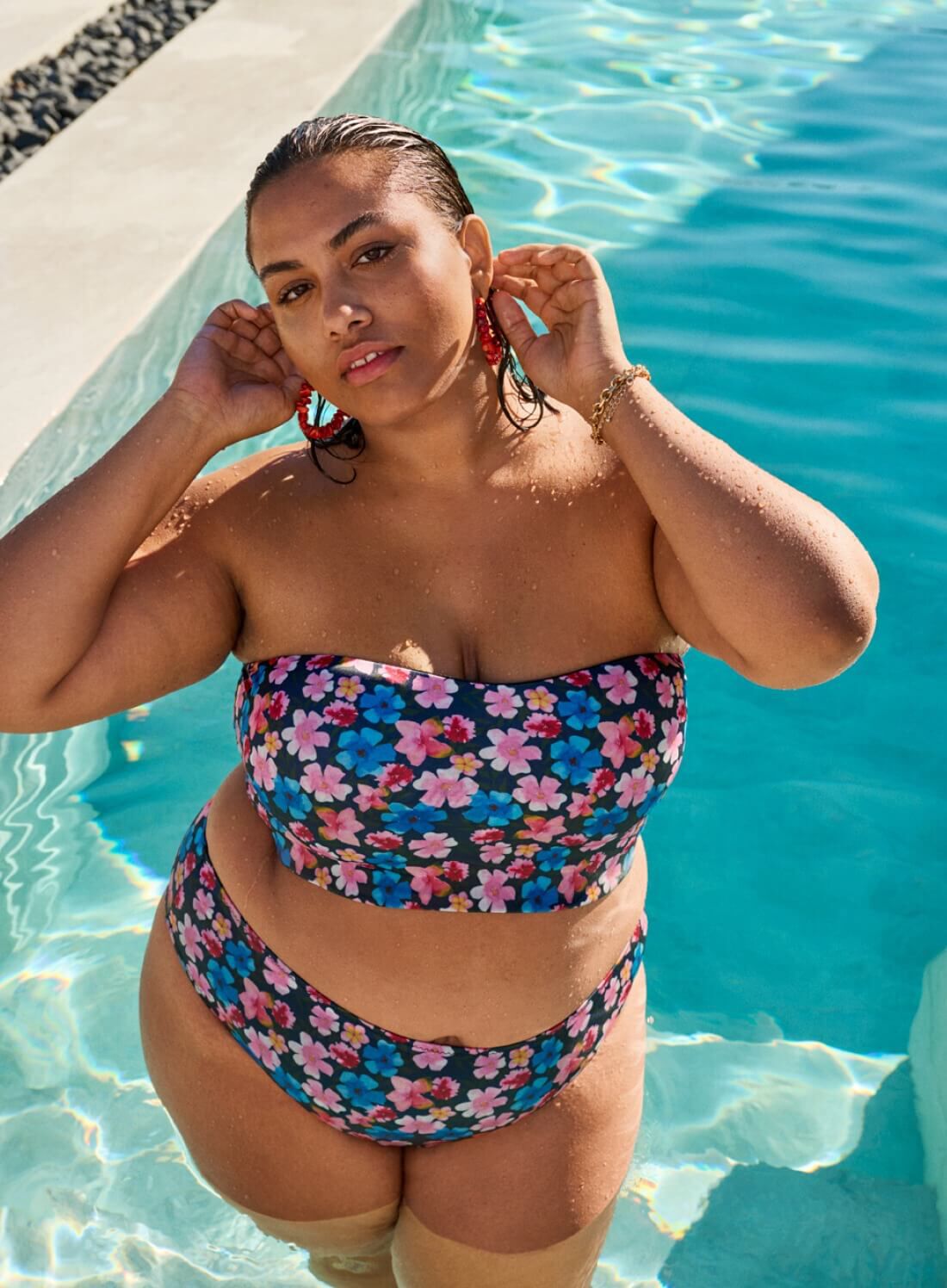 Zizzi Bandeau topp, , Model