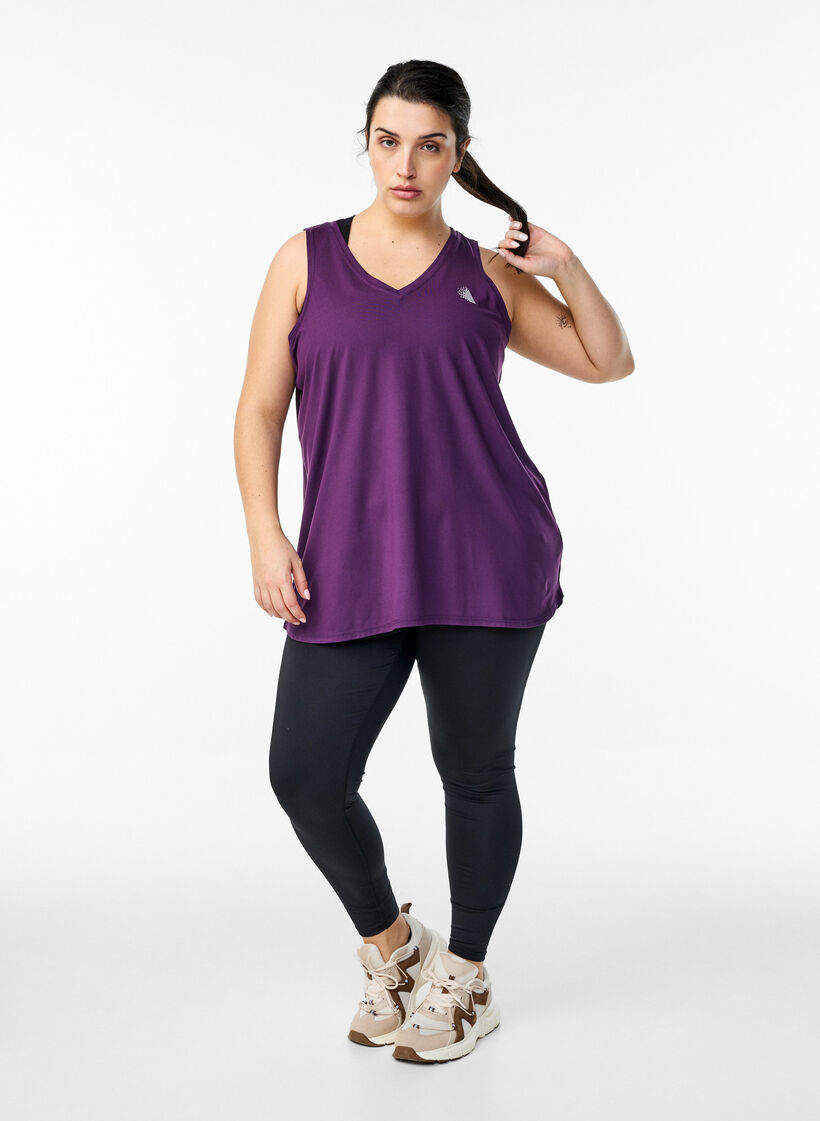 Tr&auml;ningstopp med v-ringning, Lila, Model image number 1
