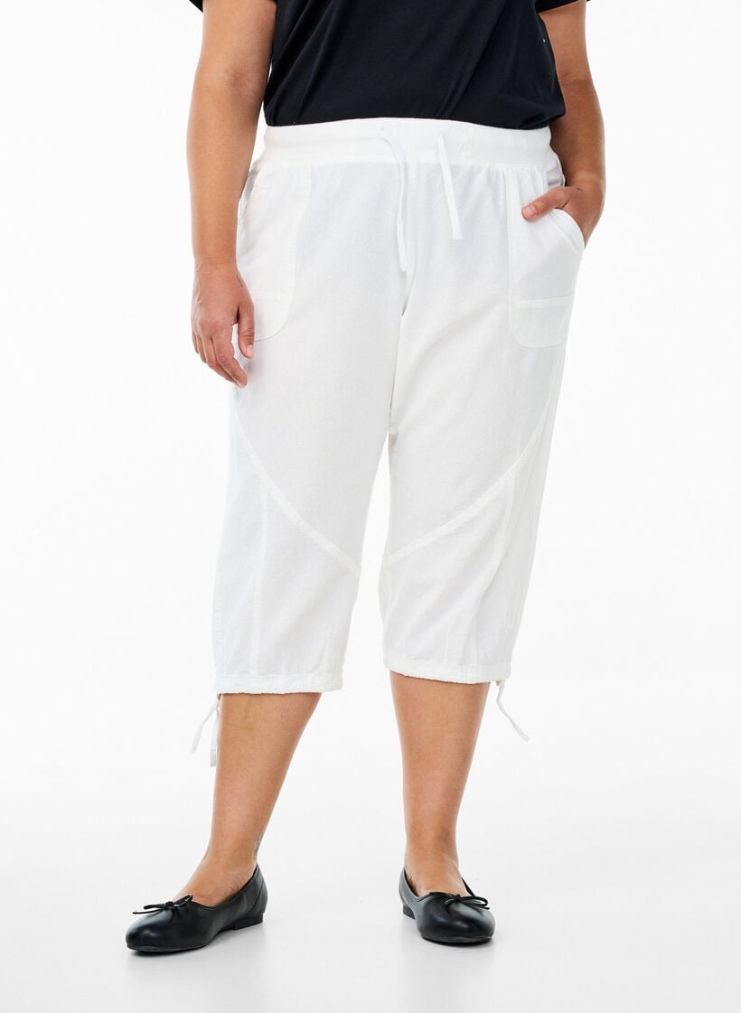 Knickers i bomull, Vit, Model image number 2