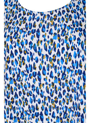 Blus med mönster och 3/4-ärmar, Blue Leo AOP, Packshot image number 2