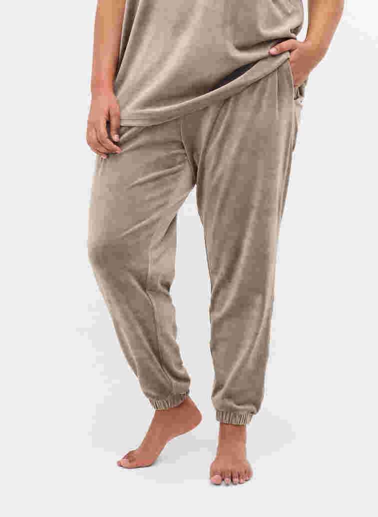 Homewear byxor, Taupe Gray, Model image number 2