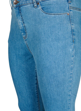 Amy jeans med hög midja och super slim fit, Light Blue, Packshot image number 2