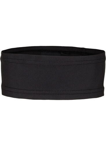 Enfärgat sportpannband, Black, Packshot image number 0