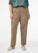 Byxor med rak passform, Beige, Model image number 2