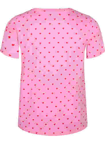 T-shirt i bomull med tryck, Rosebloom AOP, Packshot image number 1