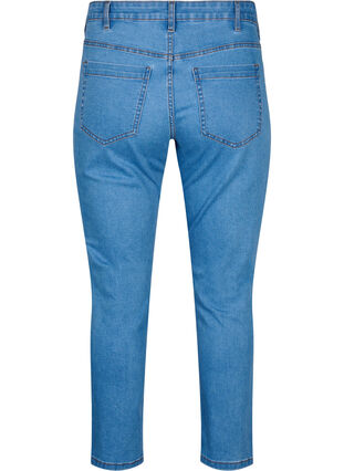 Emily jeans med tajt passform och pärlor, Light Blue, Packshot image number 1