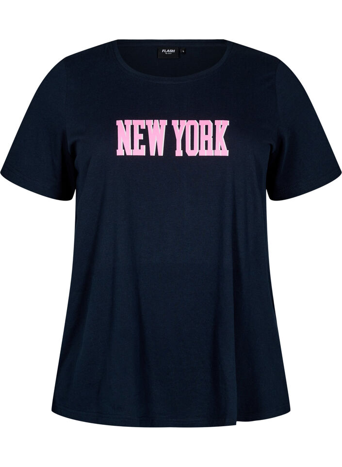 FLASH - T-shirt med tryck, Blå, Packshot image number 0