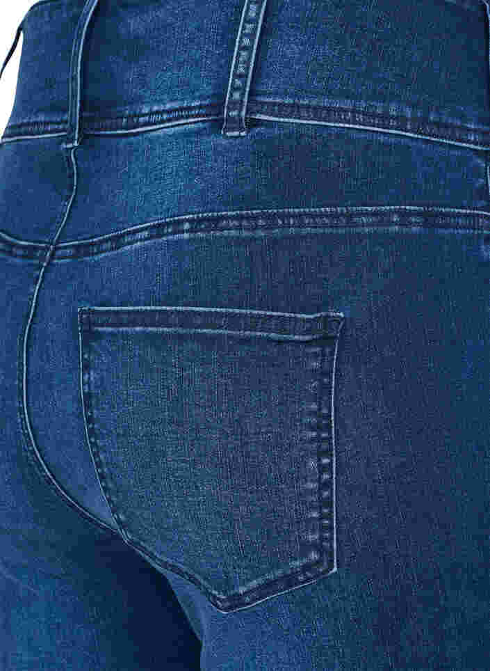 Super slim Bea jeans med extra hög midja, Blue denim, Packshot image number 3