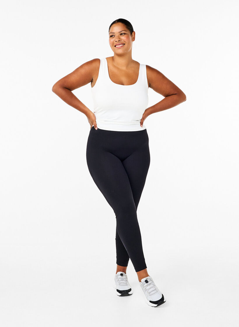 Seamless basleggings, Svart, Model image number 1