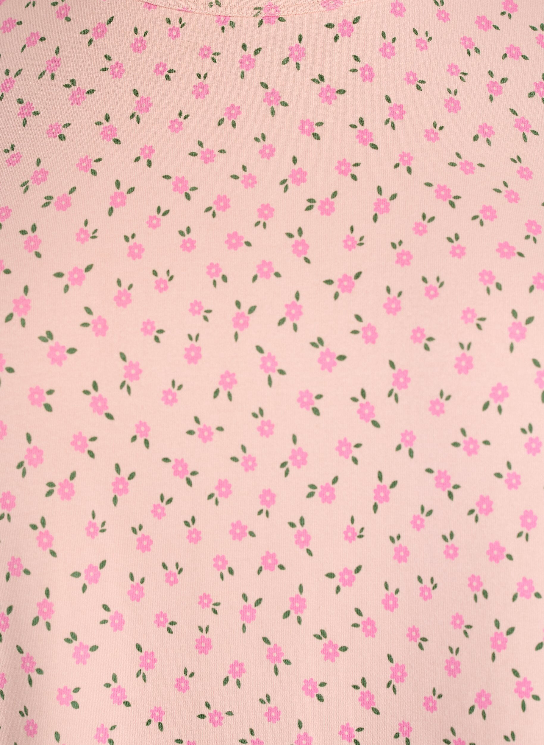 Zizzi T-shirt i bomull med helt&auml;ckande tryck, Rosa, Packshot image number 2