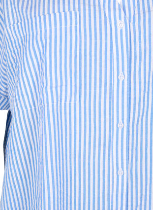 Randig skjorta med bröstfickor, Light Blue Stripe , Packshot image number 2