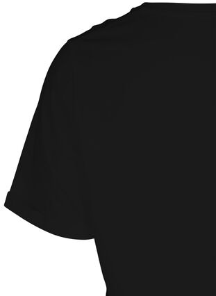 T-shirt med tryck, Black, Packshot image number 3