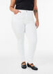 Amy jeans med h&ouml;g midja och supersmal passform, Vit, Model image number 2