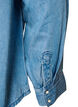 Jeansskjorta i lyocell med tryckknappar, Bl&aring;, Packshot image number 3