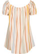 Strandtunika med off-shoulder, Striped Jaquard, Packshot image number 1