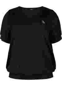 Enfärgad tränings-t-shirt med V-ringad hals