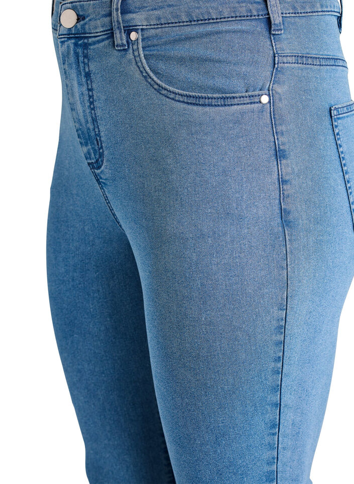 Amy jeans med h&ouml;g midja och supersmal passform, Bl&aring;, Packshot image number 2