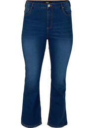 Ellen bootcut jeans med hög midja, Blue denim