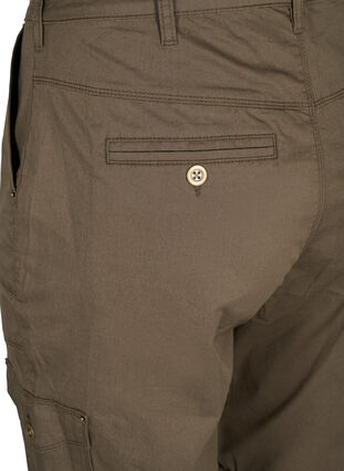 Shorts i bomull med fickor , Tarmac, Packshot image number 3