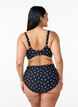 Bikinitrosa med h&ouml;g midja och prickigt m&ouml;nster, Svart, Model image number 1