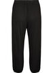 L&ouml;sa pyjamasbyxor i viskos med res&aring;r i midjan, Svart, Packshot image number 1