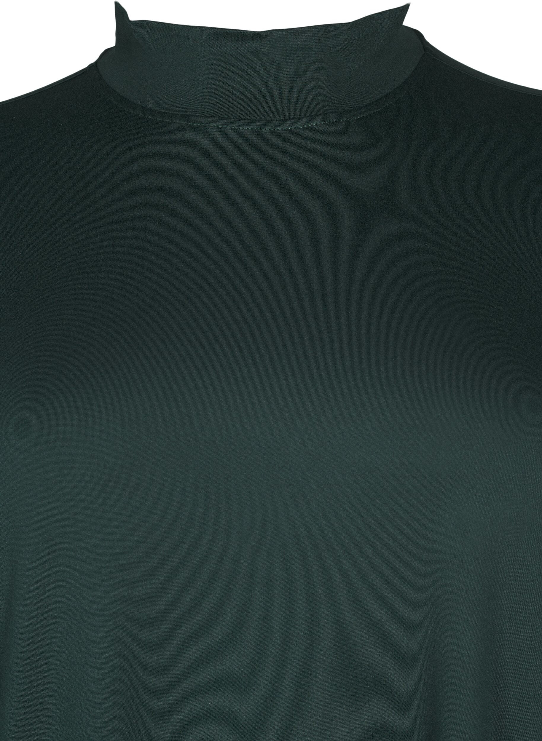 Zizzi FLASH - L&aring;ng&auml;rmad kl&auml;nning med turtleneck, Gr&ouml;n, Packshot image number 2