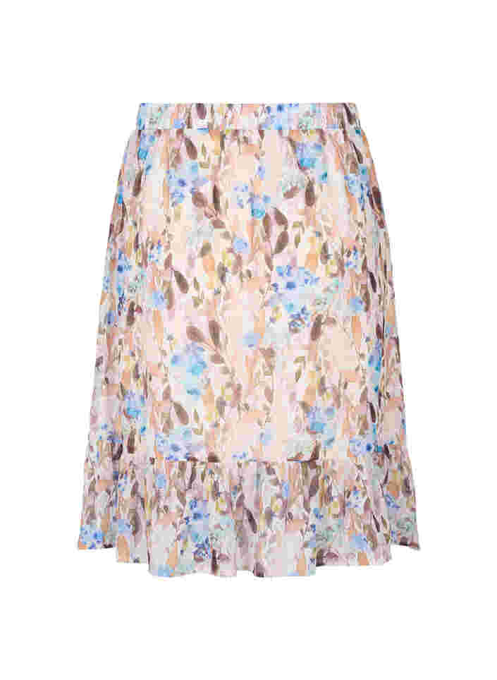 Blommig a-linjeformad kjol , Humus Flower AOP, Packshot image number 1