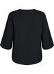 Blus med 3/4-&auml;rm, Svart, Packshot image number 1