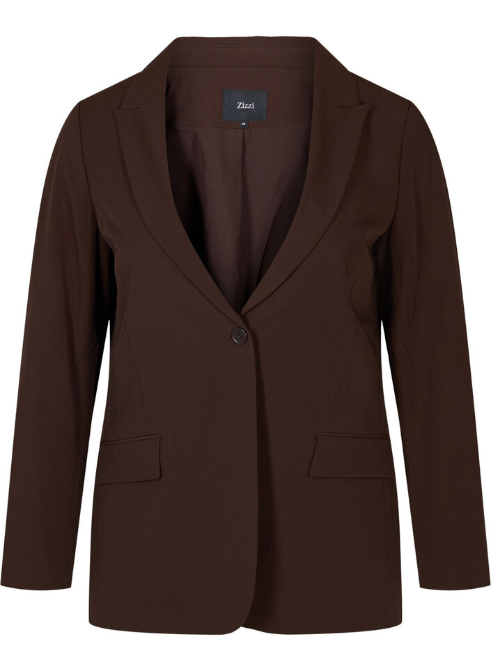 Klassisk blazer med fickor, Java, Packshot image number 0