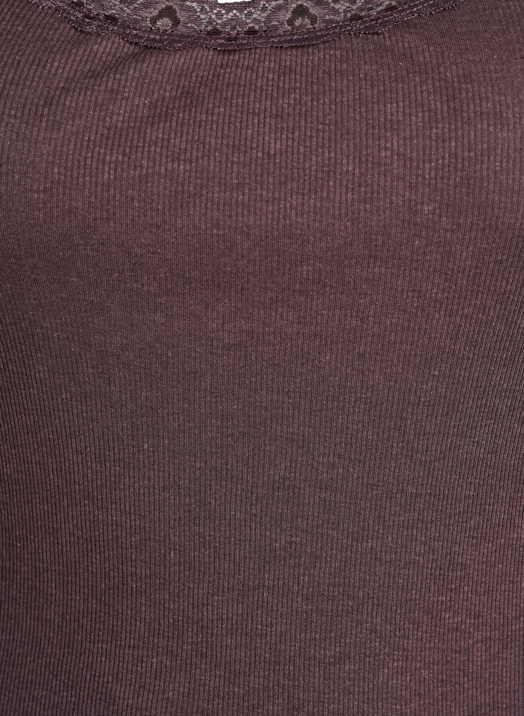 Zizzi Topp med spetskant, Brun, Packshot image number 2