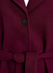 Kort kappa med skärp, Mörk Bordeaux, Packshot image number 2