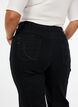 Gemma-jeans med normal passform och h&ouml;g midja, Svart, Model image number 2