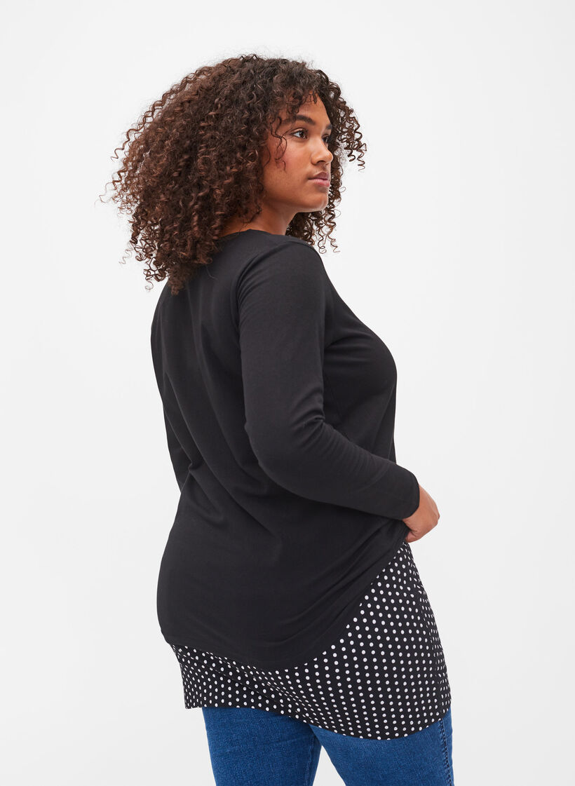 2-pack toppförlängare, Black/Black Dot, Model image number 1