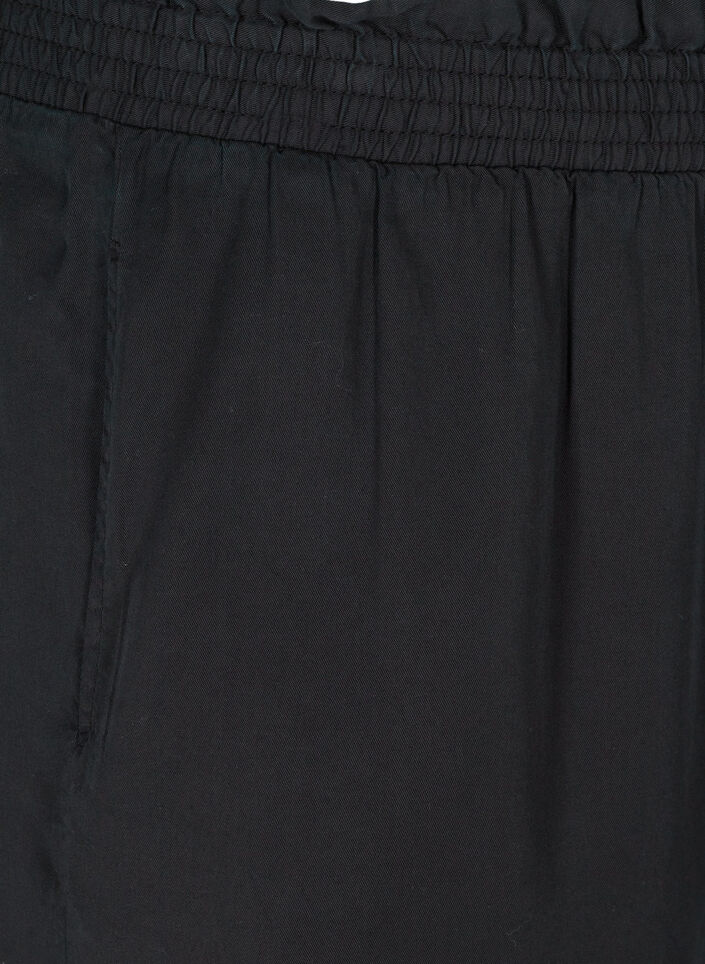 Lösa bermudashorts med smock, Black, Packshot image number 2