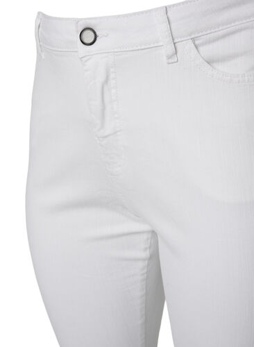 Ellen bootcut jeans med hög midja, White, Packshot image number 2