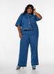 Randiga jeans med vida ben, Bl&aring;, Model image number 0